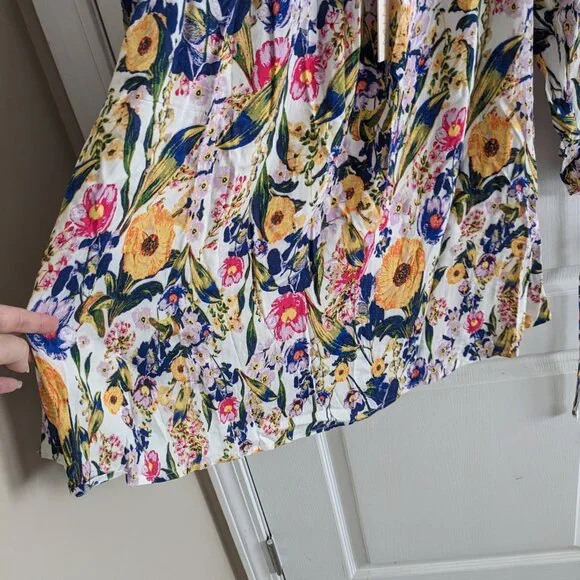 MINKPINK NWT Off the Shoulder Smells Like Summer Floral Dress Sz M - Picture 6 of 8